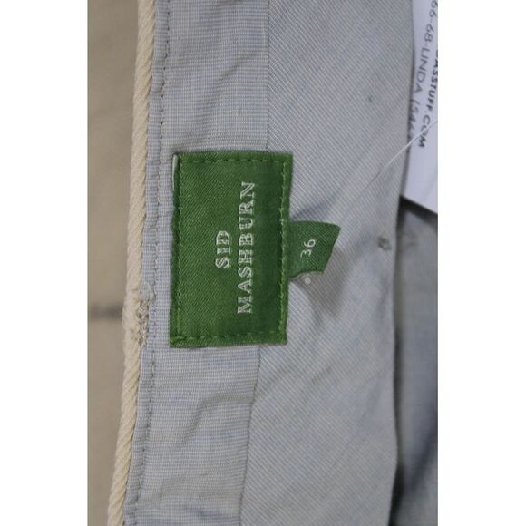 Sid Mashburn Womens Cotton Straight Leg High Rise Twill Trousers Khaki Size 36 - Picture 4 of 6